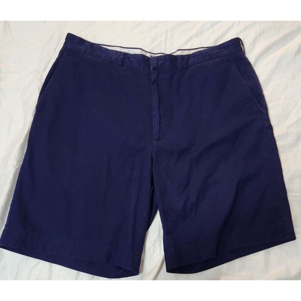 Polo Ralph Lauren Shorts Men's 38 Blue Navy Cotton Chino Relaxed Fit Casual Wear - Picture 2 of 8